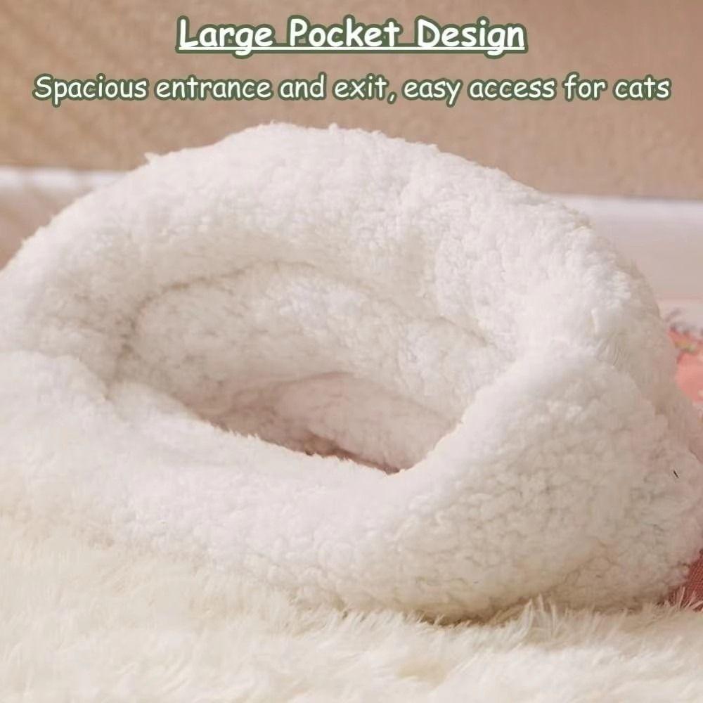 Thickened Cat Cave Bed Plush Cat Nest Mat Creative Cat Sleeping Bag  Pet Supplies