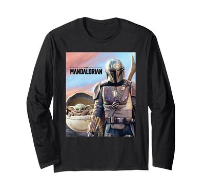 STAR WARS The Mandalorian The Child Painting Long Sleeve T-Shirt