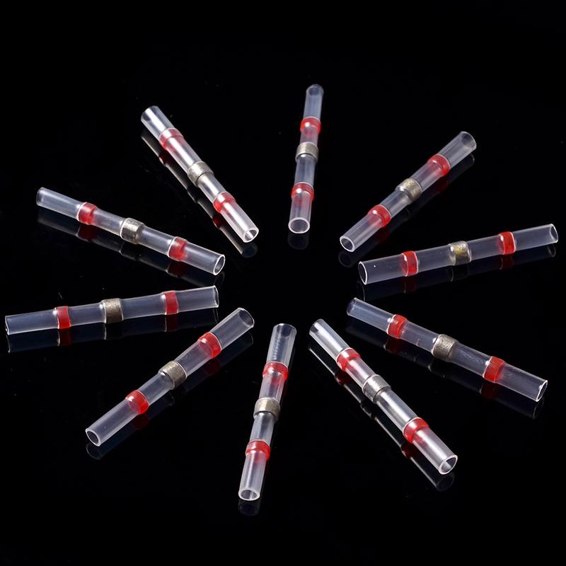 50 buc. Cablu izolat Terminatoare cu manșon lipite Conectori cap la cap termocontractabil Terminale pentru conectori pentru sârmă electrică