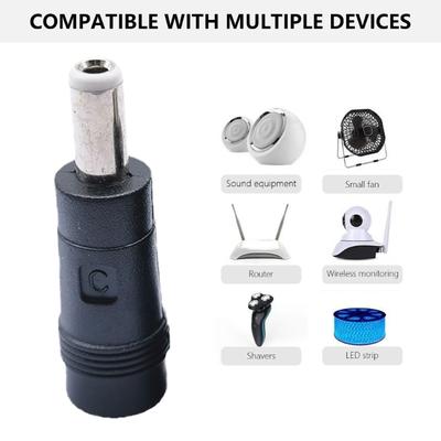 Złącze konwertera ładowania DC5.5x2.1mm do DC5.5x2.5mm żeńskie do męskiego do zasilacza laptopów