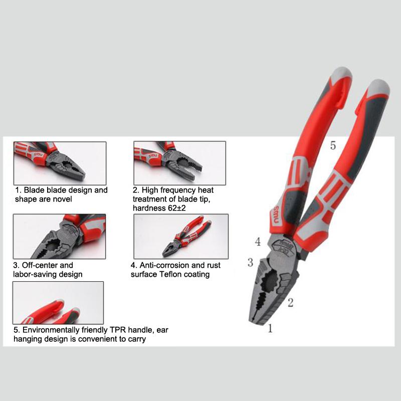 Universal Wire Cutter Needle Nose Crimping Plier Electrician Working Hardware Diagonal Pliers For Electricians