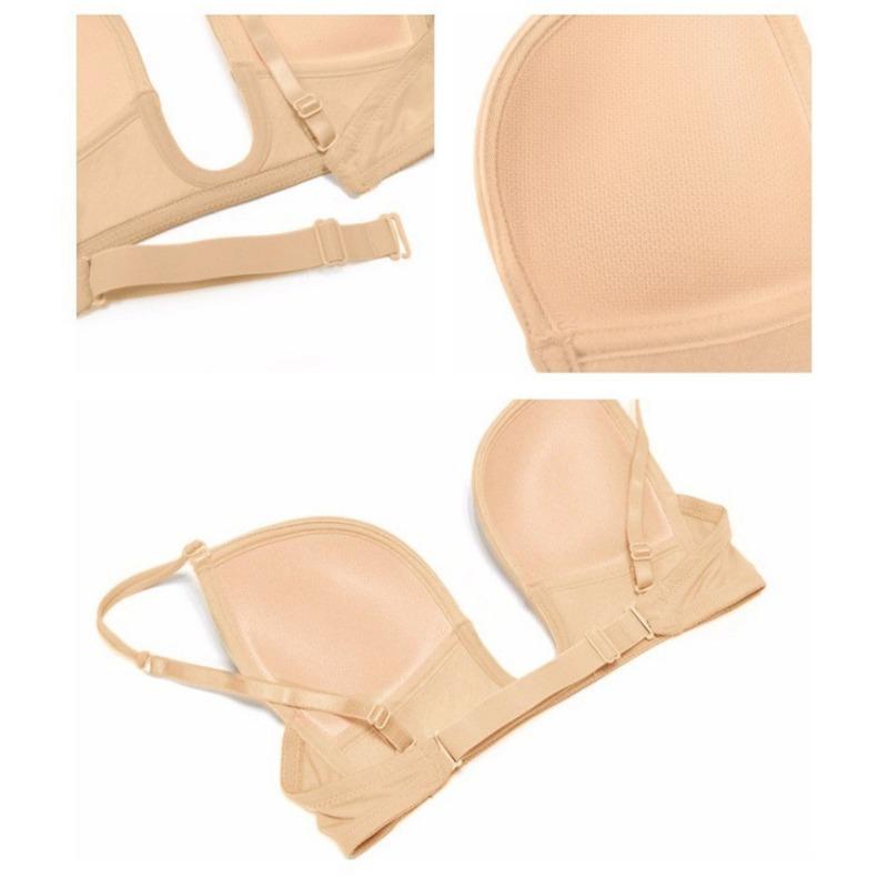 U-shaped Seamless Bra Female Sexy and Beautiful Back Fashion European and American Women's Underwear Bra Summer New Style