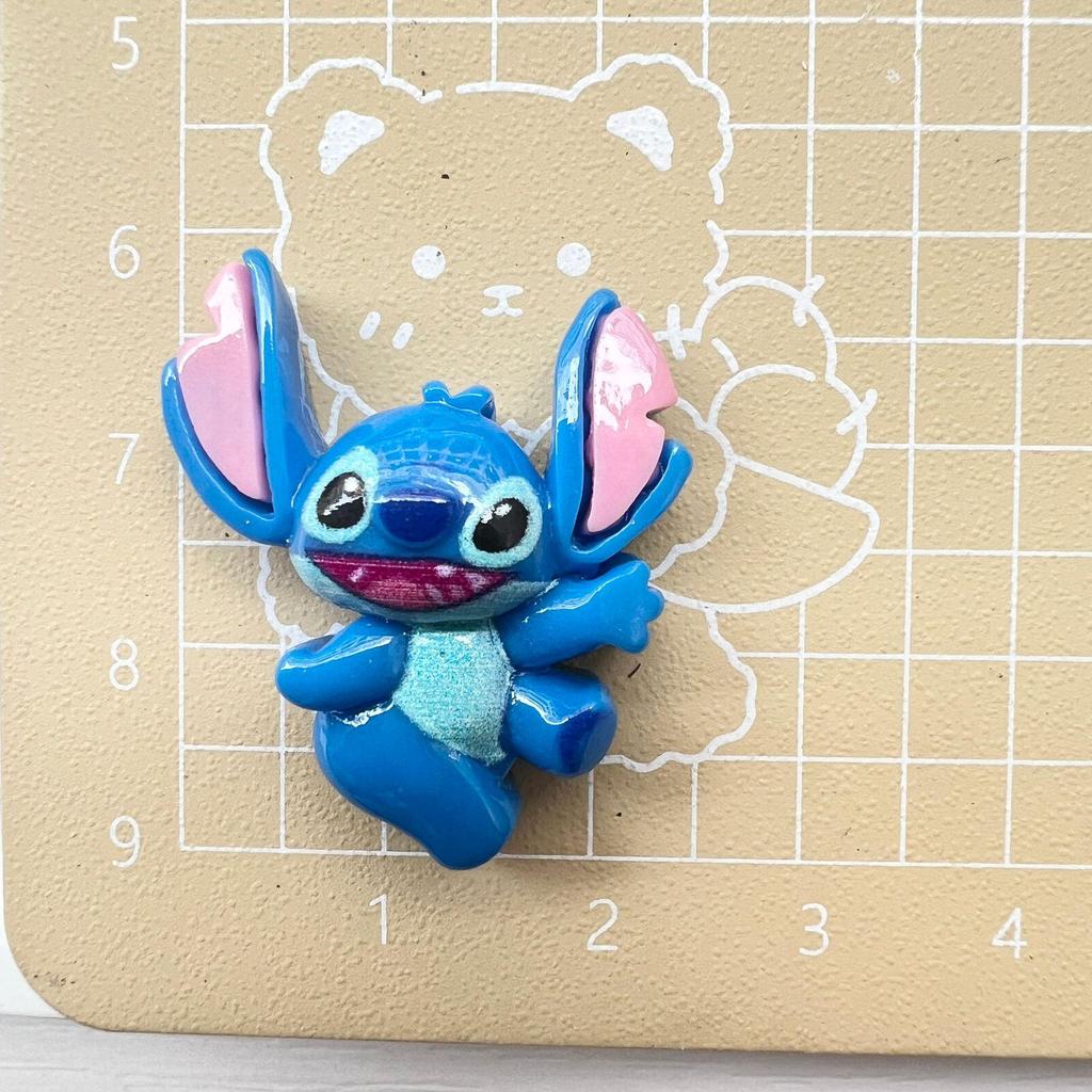 Cartoon Stitch Resin Ornaments: DIY Accessories for Phone Cases, Hair Clips, Hair Ties, Hats, and Crocs