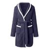 Women's Winter Warm Fuzzy Hooded Bathrobe Hooded Pajamas Plush Bathrobe for Women