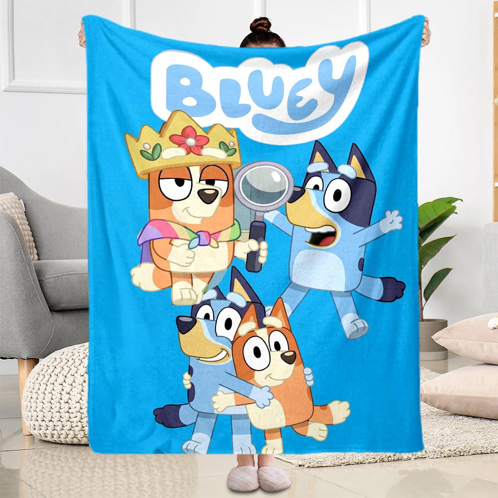 Bluey's Adventure Forest Blanket Comfortable Suitable for Bedding Sofa Livingroom for All Occasions Playful Design