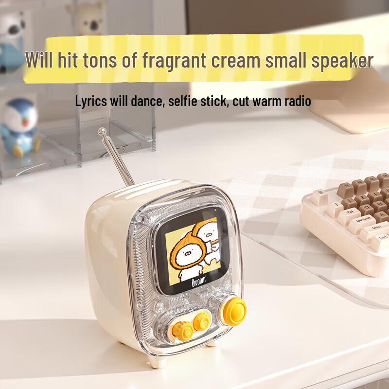 Dotyoon Retro Mini TV Bluetooth Speaker & Digital Photo Frame