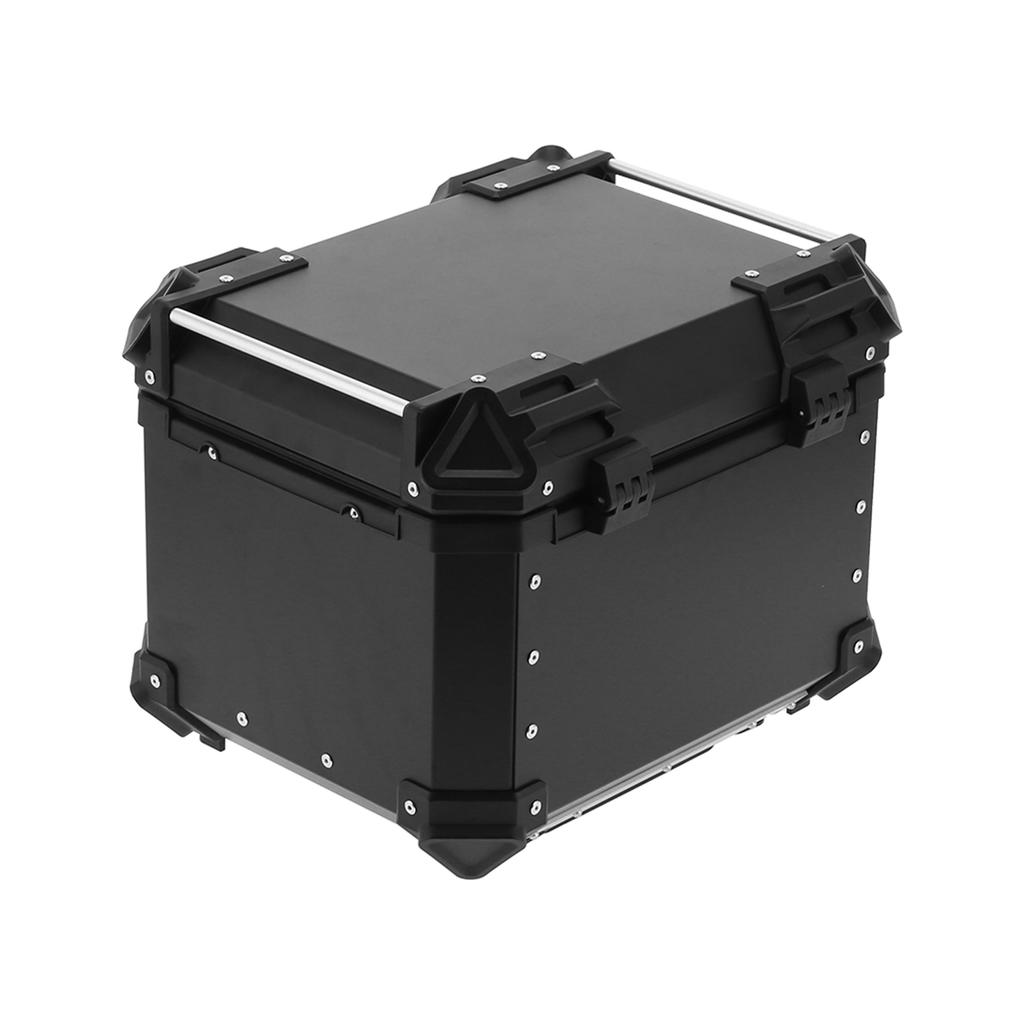 Universal Black 45L Motorcycle Adventure Aluminum Top Case Tail Box Luggage