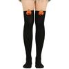 Women Cute 3D Evil Pumpkin Striped Over Knee Long Socks Thigh High Stockings for Halloween Cosplay Party Costume Hosiery