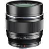 OM SYSTEM M.Zuiko Digital ED 75mm F1.8 Lens (Black/White)