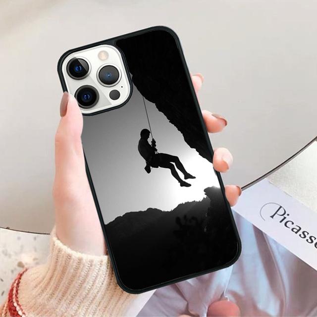Mountain Climbing Phone Case for iPhone 17 Air 16 15 14 12 13 PLUS 11 PRO MAX Back Cover Fundas Shell