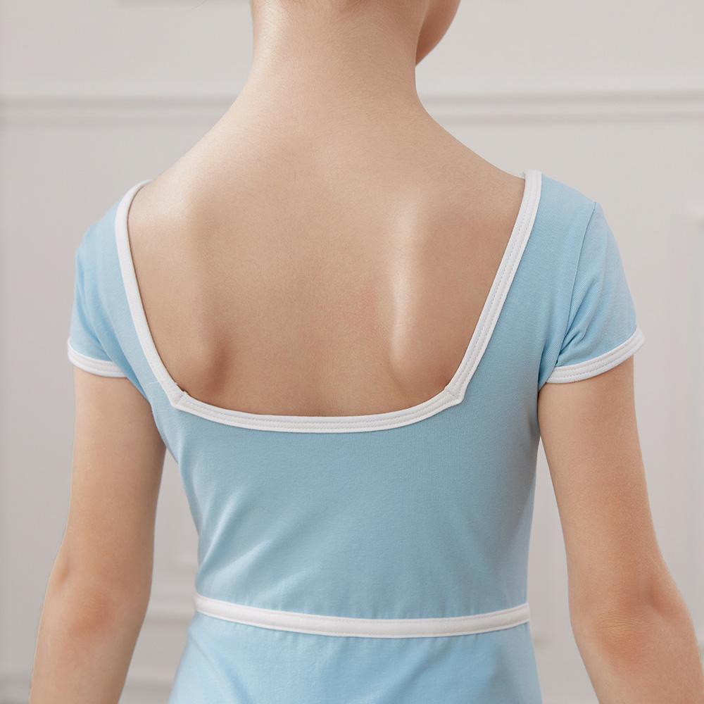 Ballet Leotards Kid Girls Short Sleeve Cotton Tulle Child Ballet Dance Clothes Dress Gymnastics Bodysuit