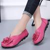 Women Flats Genuine Leather Fashion Tenis Women Shoes Moccasins Ballet Flats Slip On Women Shoe Black  De  Plus Size