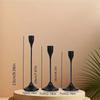 3Pcs/Set Minimalist Retro Style Candlestick Holder Metal Candlelight Dinner Props  Wedding