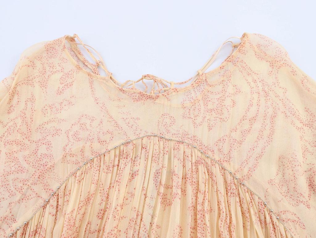 2025 Spring Women's Casual Printed Dress - European & American Style