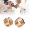 6Pcs Brass Pipe Fitting Reducer 3/4in To 1/2inch Reducer Hoses Tube Atapter