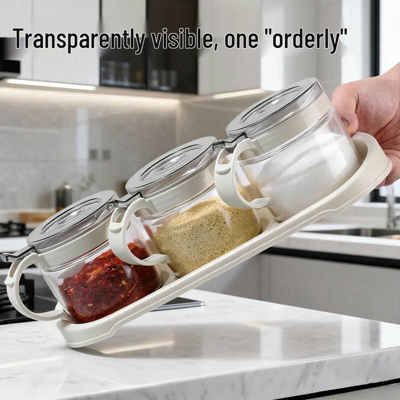 MENGTING Glass Seasoning & Spice Jars