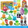 PLANTS VS ZOMBIES 2 Toys Full Set New Role Pea Shoote Alliance Bullet Ejection Attack Walking Dead Children's Gifts Delivery Bag
