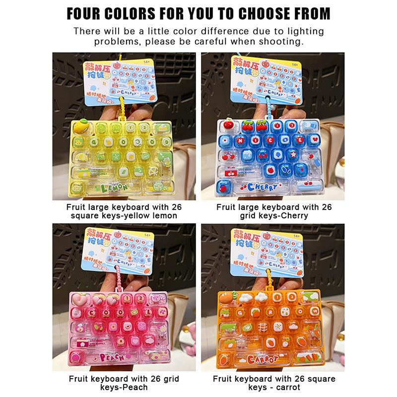 Cute Kawaii 3D Cartoon Keycaps With Cherry Peach Themes And Soft Touch Finish Perfect For Mechanical Keyboard Gaming Decoration
