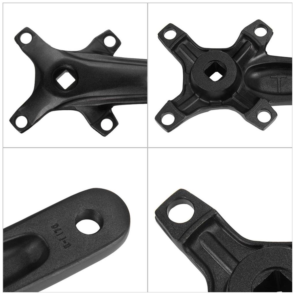 Bicycle Crankset Aluminium Alloy 36T Chain Wheel 104BCD Squared Hole Crank for 7?12S Mountain Cycling