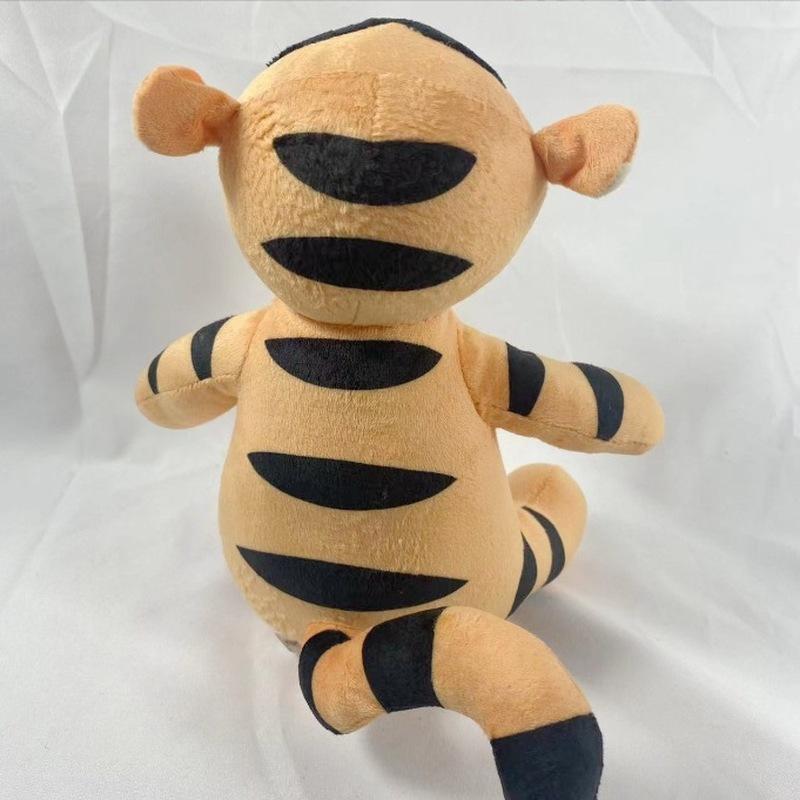 4pcs Kawaii Cartoon Animel Plushies Pooh Bear Eeyore Tigger Piglet Christmas Plush Doll Decoration Children Toys Birthday Cuddly Stuffed Fluffy