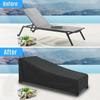 Heavy Duty Outdoor Lounge Chair Covers - Durable Oxford Fabric,  All-Season Patio & Poolside Protection, Patio Furniture Cover