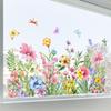 Floral Window Clings Window Decals Easy Damp-apply Installation