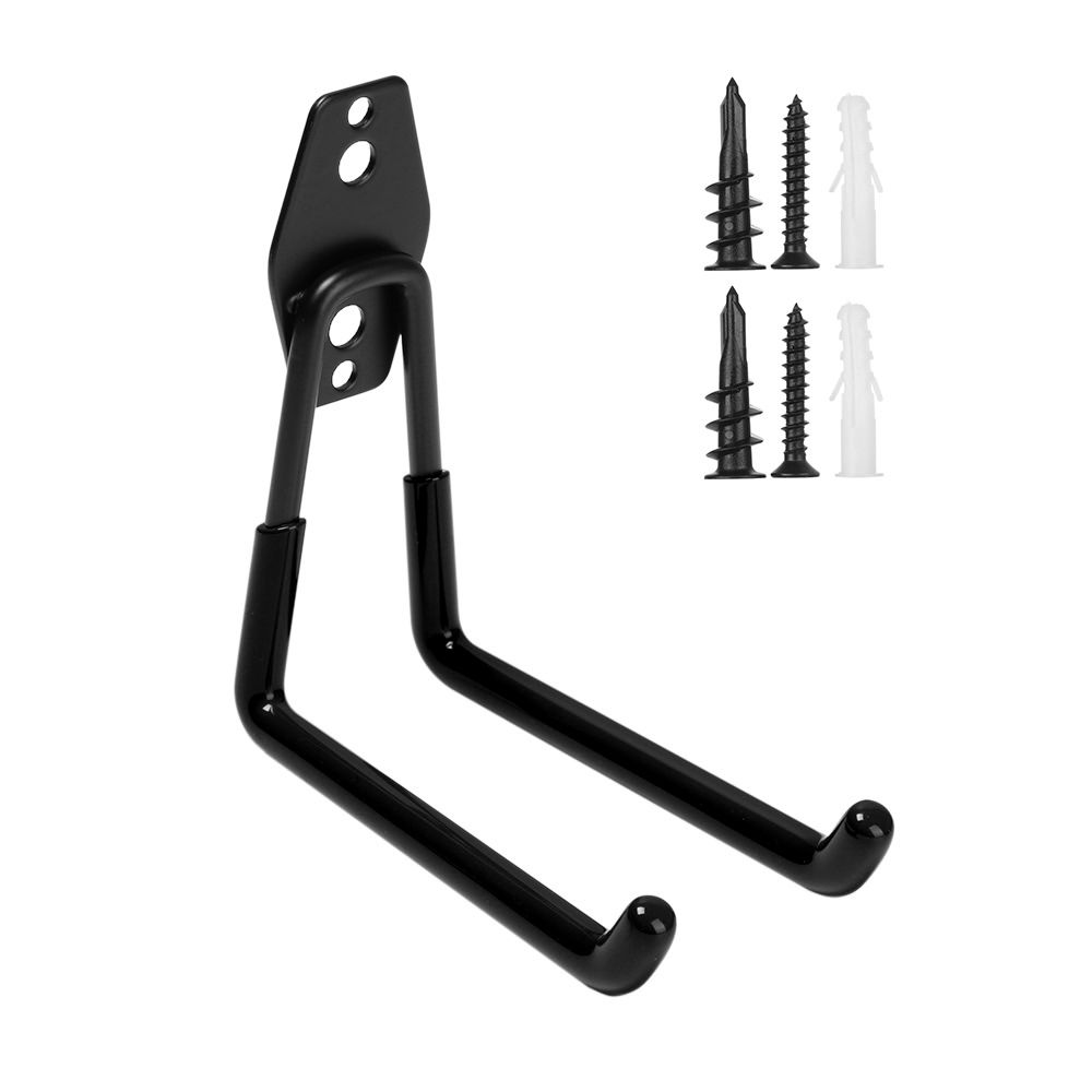 

Bike Ladder Heavy Duty Garage Storage Hooks Organizer Tool Hanger Rack Wall Mounted Holder Model B чёрный