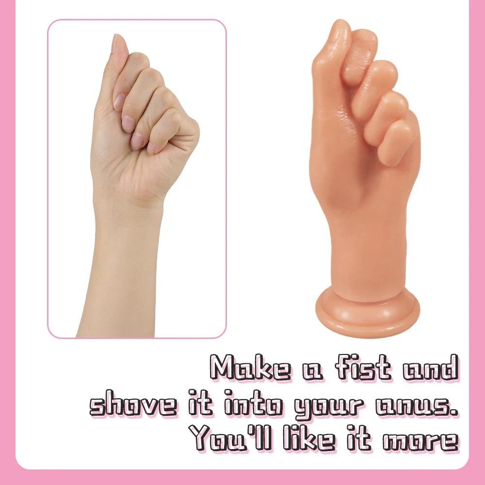 Erotische Hand Palm Faust Dildo Erwachsene Sex Spielzeug Anal Butt Plug Masturbadores Para Hombre Prostata-massagegerät für Mann Homosexuell