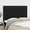 Vidaxl Headboards, 4 Pcs, Black, 72X5X78/88 Cm, Fabric