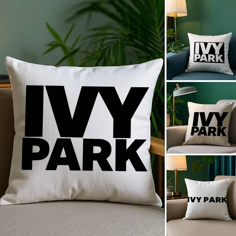 Brand I-Ivy P-Park Pillow Case Sofa Living Room Bedroom Double-sided Printing Square Cushion Nap Time Cushion Cover