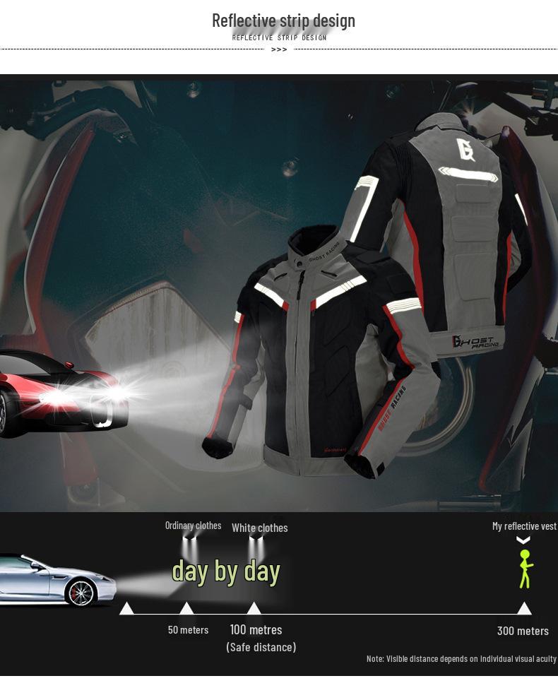 Devil Competition Men's All-Season Motorcycle Jacket: Off-road, Racing, Anti-Fall, Warm Rally Suit.