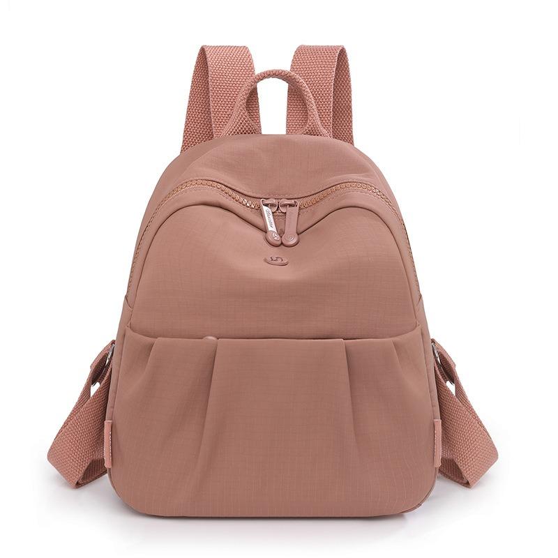 Backpack women's spring and summer new lightweight canvas nylon backpack high value fashion commuter bag