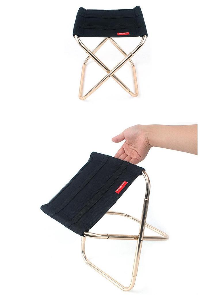 Kompakter 7075 Aluminium Outdoor Klappstuhl: Tragbar, Leichtgewicht für Angeln, Grillen, Camping und Reisen.