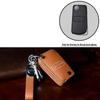 Mitsubishi Key Case: Snap Button Cowhide for GAC Outlander, Eclipse Cross, ASX, Lancer, and Pajero Sport