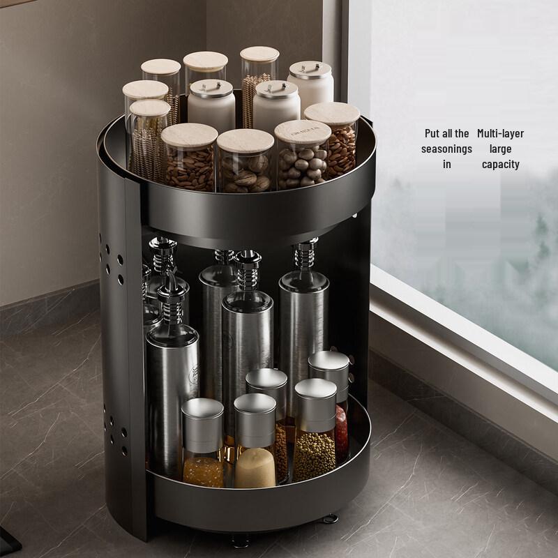 YouShu Rotatable Multi-Tier Kitchen Storage Rack