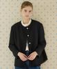 Nonlocal Fringe Tweed Over-Fit Jacket - Black