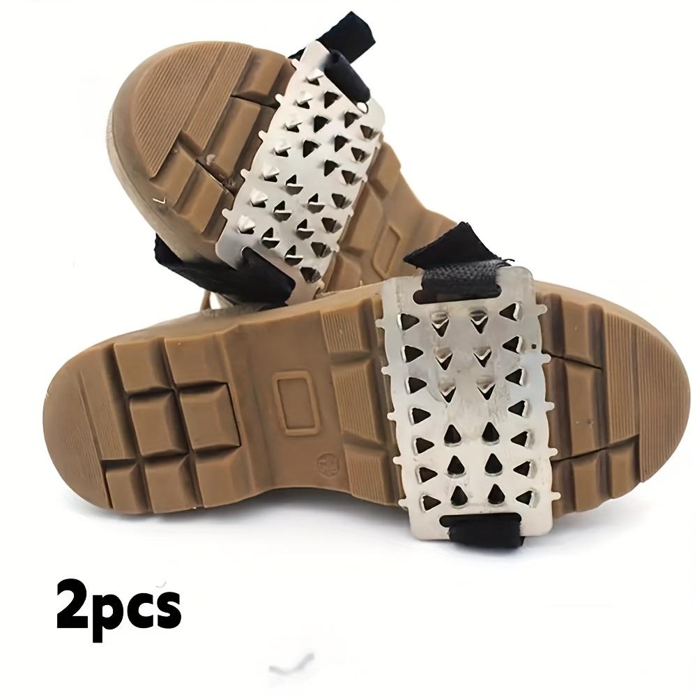

2Pcs Adjustable Ice Claws with Points and Hook System for Enhanced Grip, Durable Corrosion-Resistant Climbing and Walking Solutions 2pcs