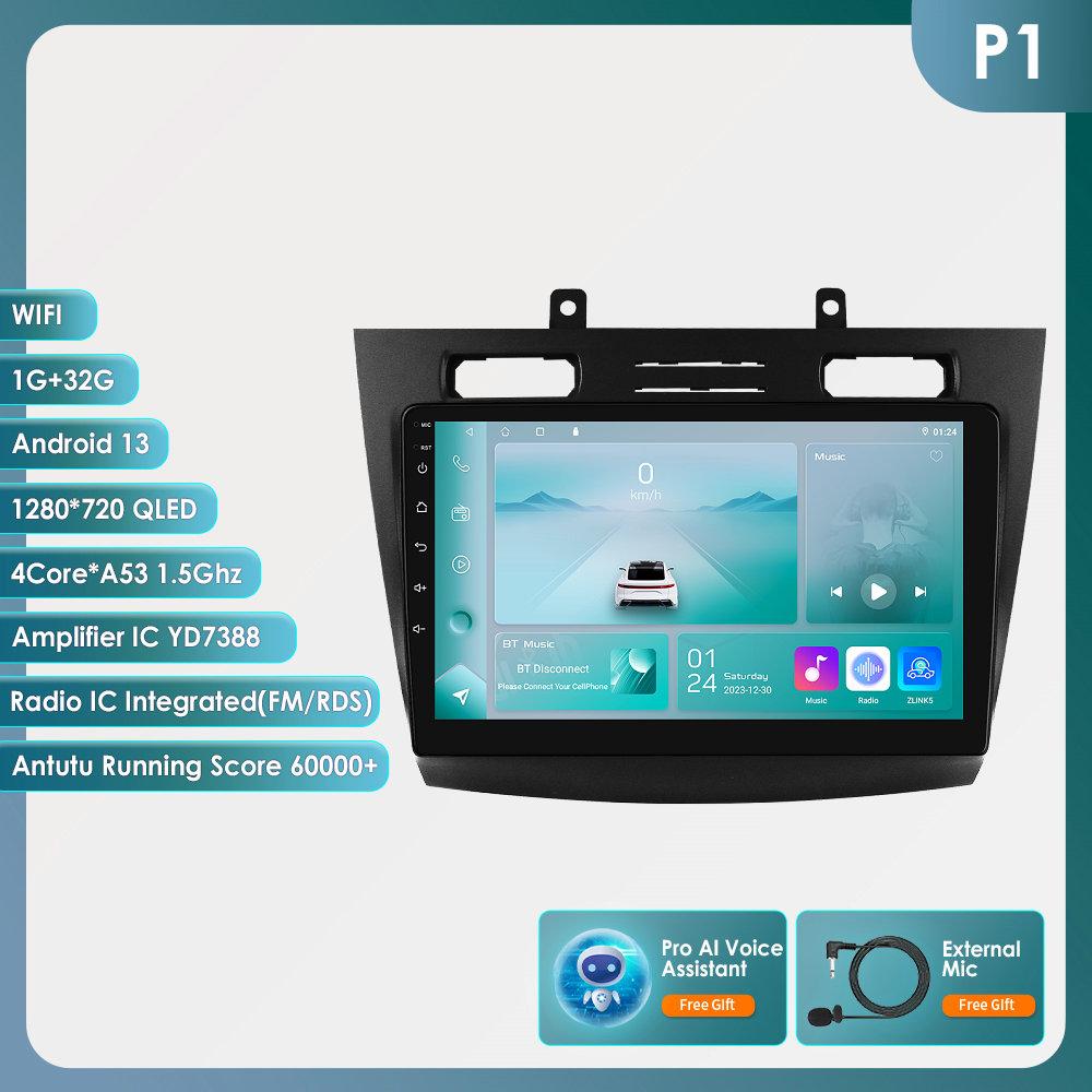 Hizpo 8 Kjerner Carplay 4G 10.1'' Bil Intelligente Systemer Android Bilradio for Ford Transit Connect 2005-2014 Tourneo Connect Intelligent Skjerm DSP