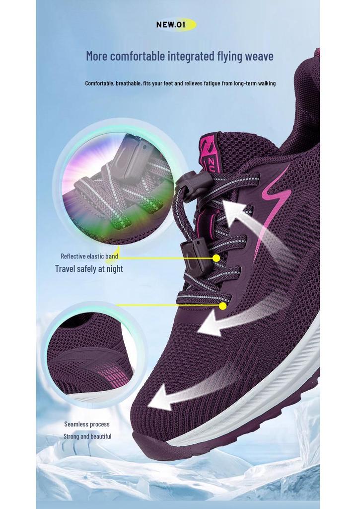 Zhang Kaili Women's Comfortable Lightweight Walking Shoes - Spring/Autumn Style for Middle-Aged and Elderly.