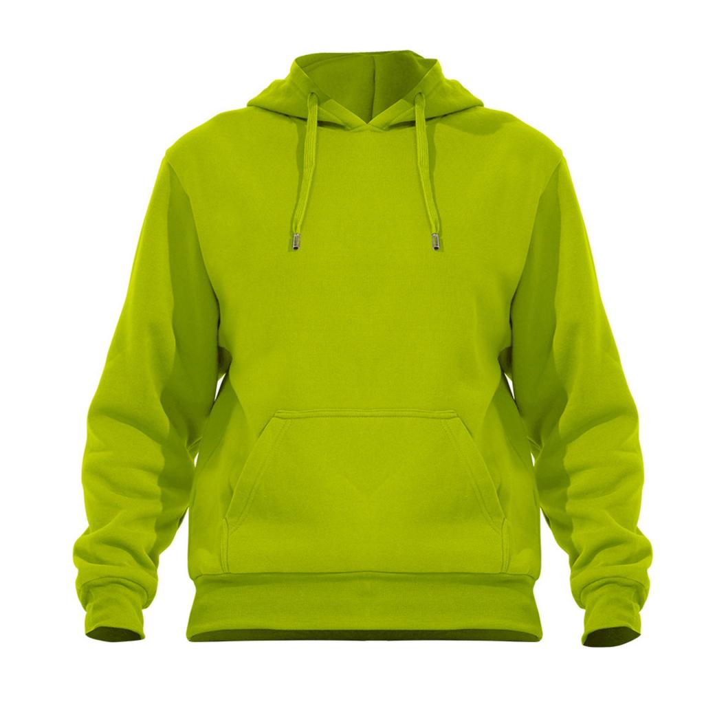 Men's -color Casual Sports Hoodie, Men's Fleece Warm Large Pocket Loose Sweatshirt