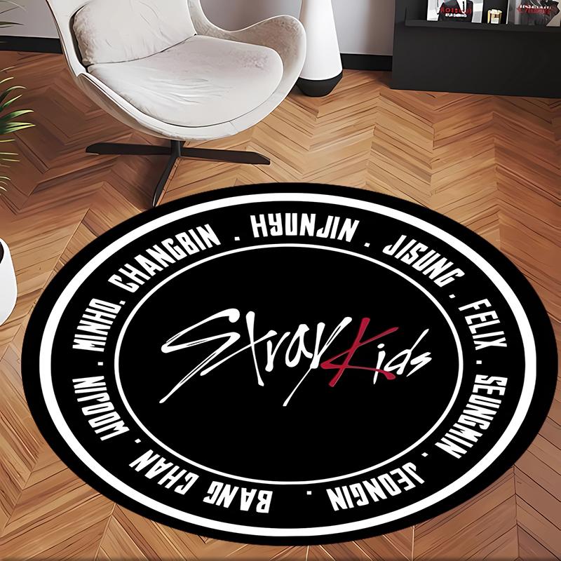 Skz (28) Round Office Rug Decorative Floor Rug for Office Bedroom Living Room and Home Space