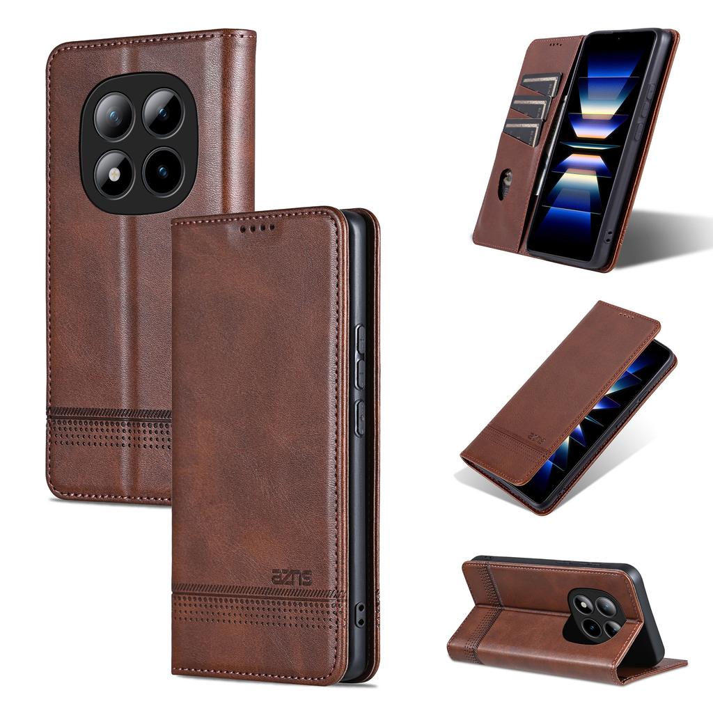 Luxury Magnetic Cow Pattern Cards Solt Leather Wallet Phone Case For Redmi Note 15 14 Pro Plus 13 13C 12C Bag Flip Book Cover
