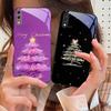 Decorated Christmas Tree For Samsung M02 12 Note 8 9 10 20 A 01 A02 A03 Core 04 05 06 10 12 13 14 15 A16 glass Ultra phone case
