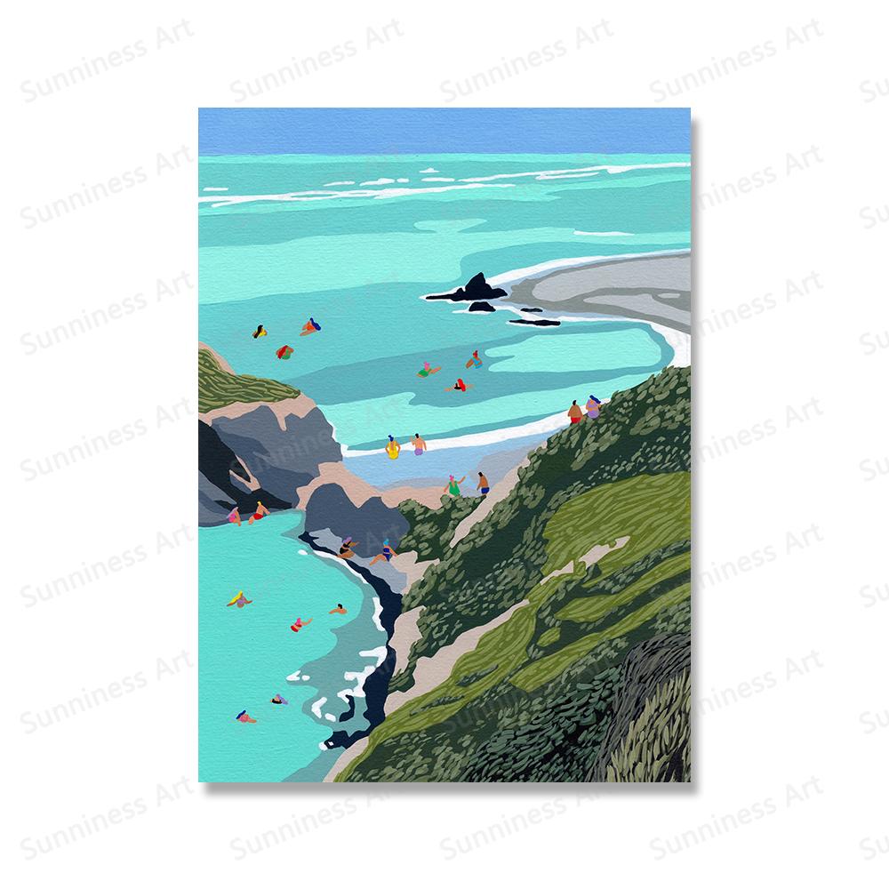 

Новая Зеландия Марокко плавательный бассейн путешествия книги по искусству печать плакатов холст картина природа пейзаж стены искусства декор комнаты подарок на новоселье 21x30cm No Framed бордовый