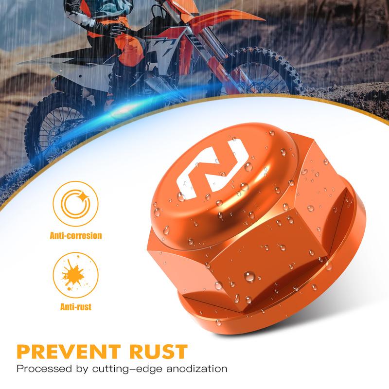 NICECNC For KTM EXC 300 2024 M22x1.5 Rear Wheel Lock Spindle Pin Nut For KTM EXCF 350 SXF 450 Husqvarna TE300 GasGas EC300
