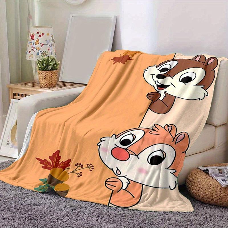 1pc. Autumn Leaves and Acorns Cartoon Blanket, Seasonal Decorative Throw for Home, Soft Flannel Throw Blanket, Versatile & Cozy for Bedroom, 100x150cm