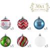 30pcs 6cm Christmas Tree Pendant Creative Hanging Ornament DIY Supplies Christmas Ball Set  Room