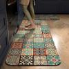 Retro Kitchen Floor Mat Quick-drying Doormat Durable Floor Rug  Household