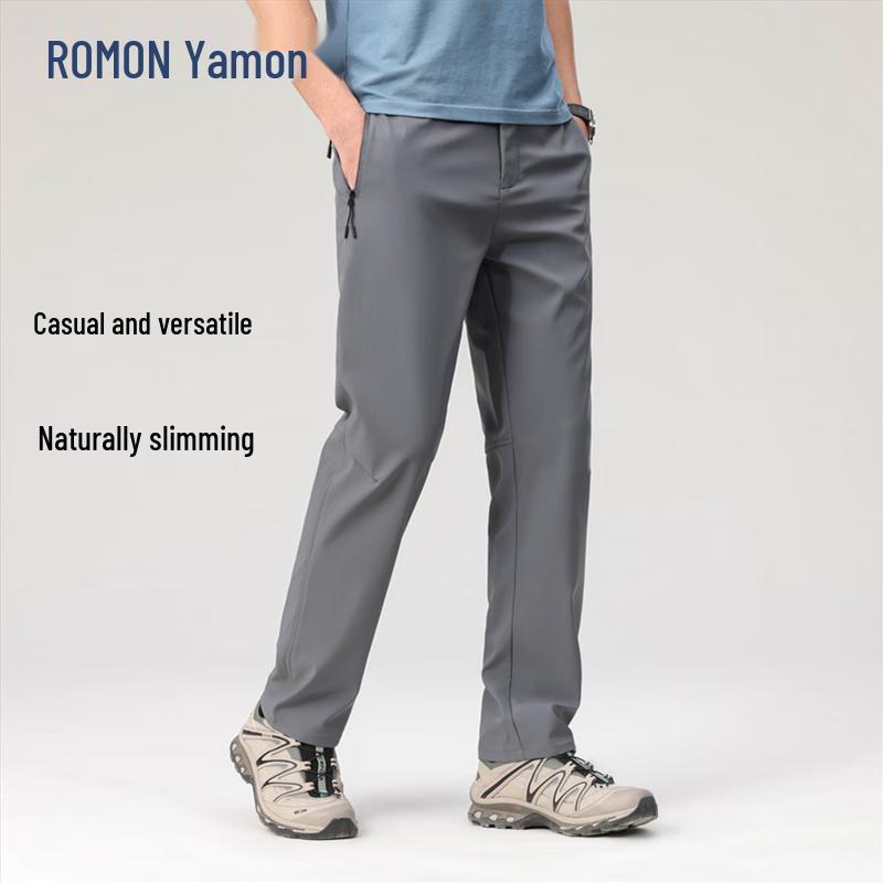 ROMON Men s Loose Straight Casual Pants 33