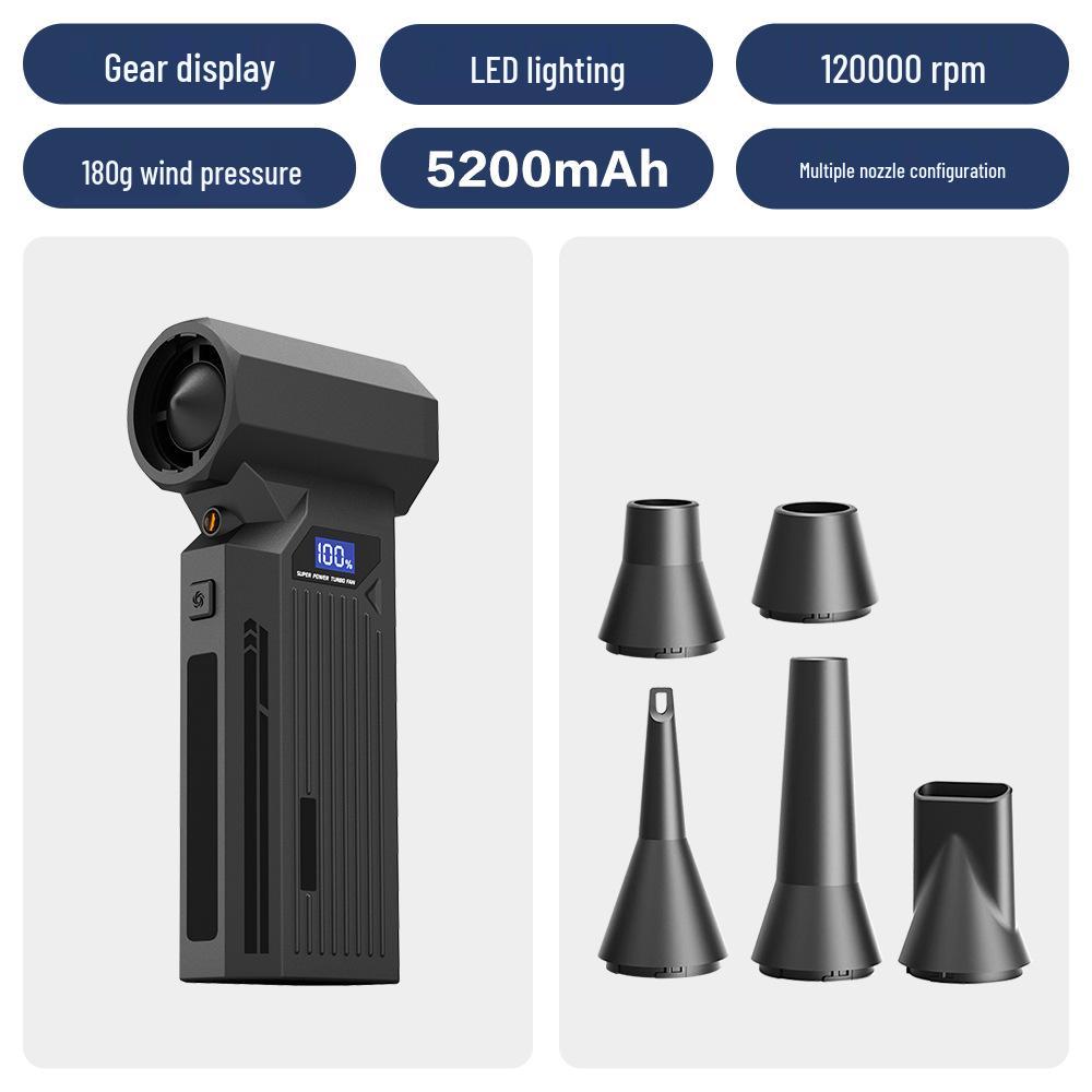 High-Speed Mini Handheld Turbo Fan Duster 13.4 x 5.9 x 3.7 cm